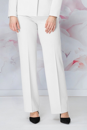 Spodnie eleganckie Korso białe