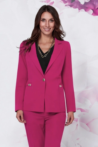 Żakiet damski elegancki Korso różowy